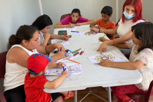 Alumnos en las clases de refuerzo.