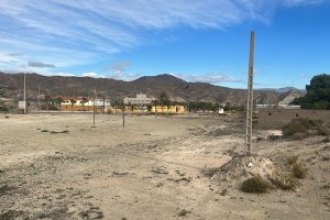 Terreno donde se ubicará el nuevo Pabellón Polideportivo de Arboleas.