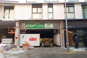 Avances en las obras de la nueva tienda de Mercadona.
