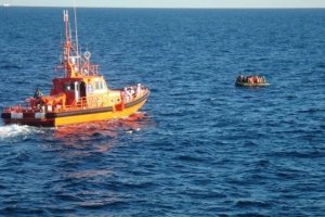 Imagen de archivo del rescate de una patera.