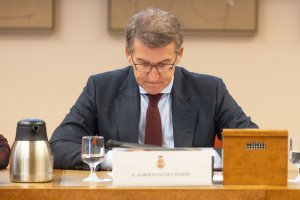 El presidente del PP, Alberto Núñez Feijóo. Foto: Eduardo Parra.