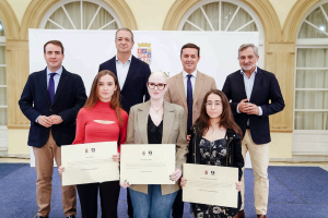 Acto de Entrega de las Becas Qvision realizado en la Diputación de Almería.