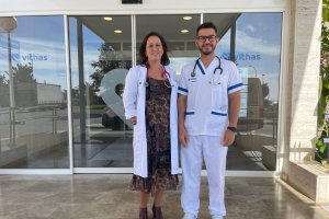 Los doctores Tiago Jerónimo Dos Santos y María del Mar Oña.