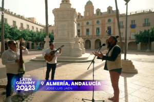 Plaza de la Constitución de Almería, durante los Grammy Latinos./ RTVE