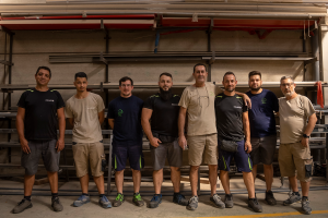 Algunos miembros de la plantilla de Ibérica Seguridad.