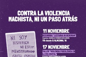 Cartel de actividades del Movimiento Feminista de Almería.