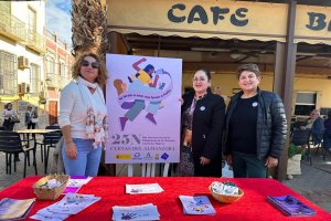 Stand informativo ubicado en Cuevas del Almanzora.