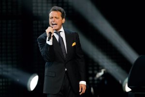 Luis Miguel, durante un concierto.