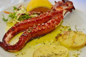 Pulpo a la plancha.