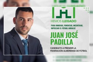 Juan José Padilla, candidato a dirigir el fútbol almeriense.