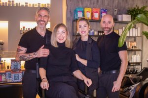 De izquierda a derecha Josep Laínez, María Rodríguez, Irene Acientífico y Serafín López.