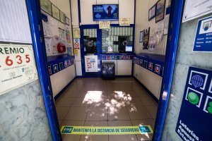 Imagen de archivo de una administración de lotería.