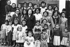 La señorita Gómiz tenía la escuela en la calle Juan del Olmo.