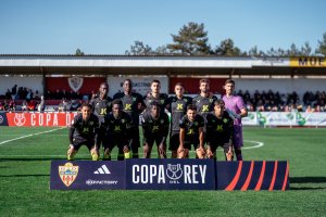 El once de la Copa del Rey que se vio sorprendido por el Barbastro, equipo de Segunda RFEF.