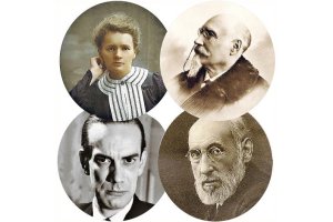 Marie Curie, José Echegaray, Camilo José Cela y y Santiago Ramón y Cajal.