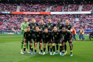 El once del Almería en el Cívitas Metropolitano en el partido de la 16ª jornada del curso en la Liga de las Estrellas.
