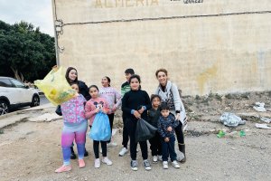 El alumnado realizando la actividad.