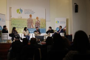 Congreso Ingeniería Agrícola con la participación de Fernando Paniagua, presidente de COITAAL y los colegiados  Mª Ángeles Asensio y Alfonso Moreno