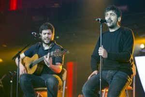 Estopa, durante un concierto.