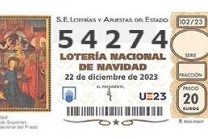 54274, quinto premio del Sorteo de Navidad.
