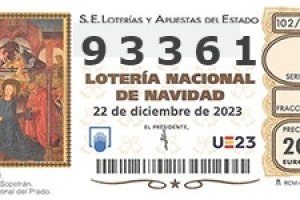 Número premiado en el primero de los cuartos premios.