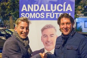 Juan Carlos Crespo y Paco Luna juntos en la presentación de la candidatura.