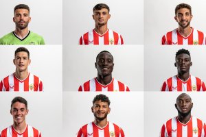 Las nueve incorporaciones del club: Maximiano, Pubill, Édgar, Montes, Lopy, Baba, Arribas, Suárez y Koné.