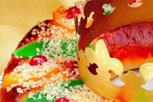 Imagen de archivo de un roscón de reyes.