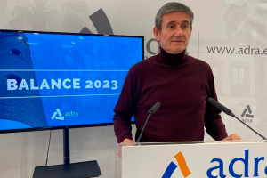 Manuel Cortés en la rueda de prensa del balance anual.