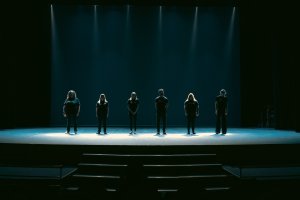 Los integrantes del montaje ‘Tara’ durante uno de los ensayos.