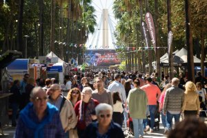Foto de archivo de la Rambla de Almería, aún no con la noria.