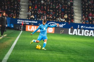 Pozo en el partido ante Osasuna del pasado jueves.