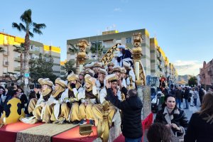 La cabalgata a su paso por Huércal - Overa.