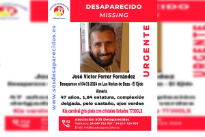 Cartel con la imagen del desaparecido.