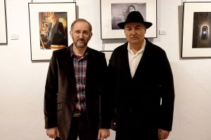 Rubén García Felices y Luis J. Fernández Cortés, en la inauguración.