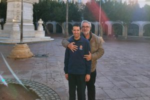 Los Tejada, padre e hijo: José Carlos y Carlos.