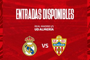 Real Madrid-Almería, domingo a las 16:15 horas.