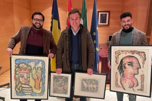 Cesión de las cuatro obras del pintor Ginés Parra al Ayuntamiento de Zurgena.