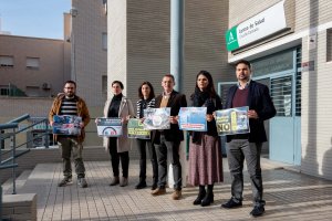 Comparecencia del PSOE junto al Centro de Salud Cruz de Caravaca.