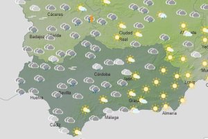 Mapa de Andalucía de este jueves.