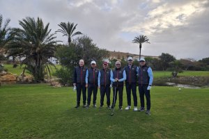 Magar AR Almerimar posa tras la nueva jornada.