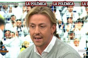 Guti analizando la polémica del Real Madrid-Almería en El Chiringuito de Jugones con Josep Pedrerol.