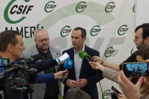 Germán Griel, presidente de CSIF Andalucía y Juan Fernández Cabezas, presidente de CSIF Almería.