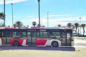 Autobús del servicio de transporte colectivo de la capital.