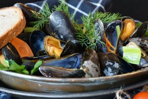 Salpicón de mejillones.