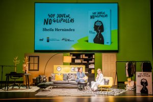 Un momento de la presentación en el Teatro Auditorio de Roquetas de Mar.