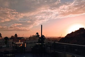 Las vistas de uno de los privilegiados enclaves en los que podrás comer gracias a la rifa de la Santa Cena.