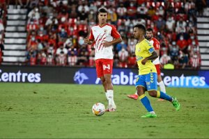 Jonathan Viera en su última visita al Mediterráneo con Las Palmas.