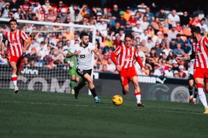 Arribas en el Valencia-Almería.