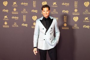 El cantante almeriense David Bisbal, en la alfombra rosa de los últimos Premios Goya.